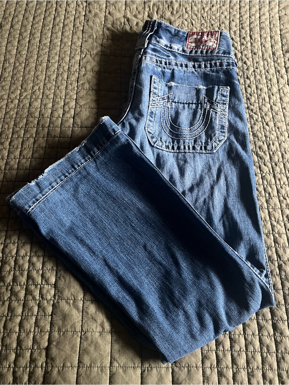 True Religion Light Blue Flared Jeans - Picture 11 of 11
